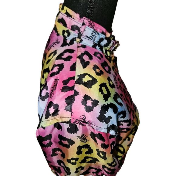 Abbey Dawn by Avril Lavigne Windbreaker Jacket Colorful Cheetah Print Small Rare - Picture 7 of 16